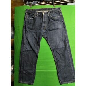 Levi's 505 Men's Jeans 40x30 Dark Wash Straight Leg Stretch Blue Denim
